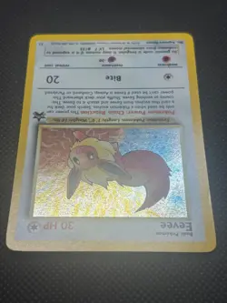 2000 POKEMON TCG CARD EEVEE #11 BLACK STAR PROMO POKEMON LEAGUE HOLO - Image 3