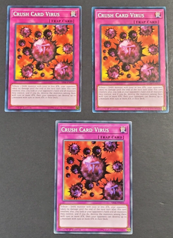 Yugioh - 3x Crush Card Virus - LEDD-ENA31 - Common - 1st Edition - NM/LP - 2017 - Image 1