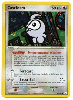 Pokemon Card: Castform HOLO 30/101 EX Hidden Legends Set Rare! NM - Image 1