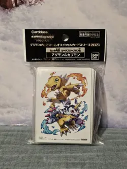 Bandai Digimon Card Game Sleeves - Agumon & Gabumon Pack Of 60 - Image 1