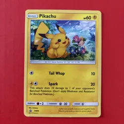 Pokemon Pikachu TCG SM86 Cosmo Holo Black Star Promo Card - Image 1