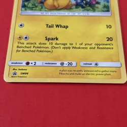 Pokemon Pikachu TCG SM86 Cosmo Holo Black Star Promo Card - Image 2