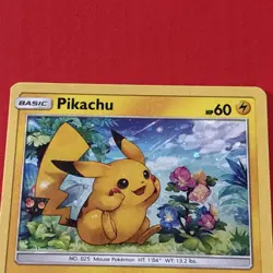 Pokemon Pikachu TCG SM86 Cosmo Holo Black Star Promo Card - Image 4