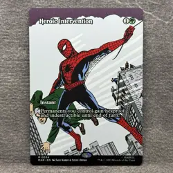 MTG Heroic Intervention (Borderless) Marvel Universe Eternal-Legal (MAR) #34 NM - Image 1