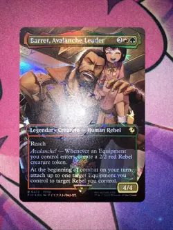 Barret, Avalanche Leader 472 Borderless Chocobo Track Foil Final Fantasy MTG NM - Image 2