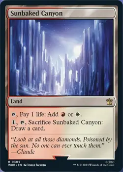 [1x] Sunbaked Canyon Near Mint, English Doctor Who MTG Magic - Image 1