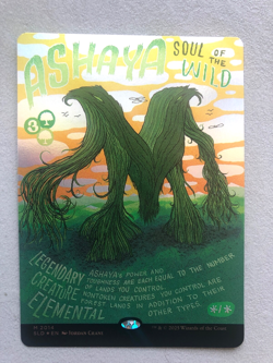 Mtg Carte Magic Secret Lair Ashaya Soul of the Wild FOIL English NM - Image 1