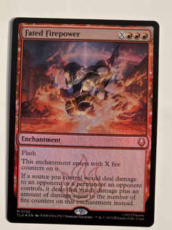 Fated Firepower M0132 Foil Avatar: The Last Airbender Magic the Gathering NM - Image 1
