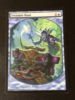 Treasure Hunt Textless X1 Promo Ex Condition See Pics Front Back - Image 1