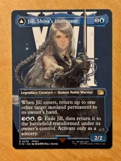 Magic the Gathering MTG Jill Shiva's Dominant Borderless Final Fantasy NM - Image 1