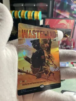 Wasteland- MTG- Secret Lair- Encyclopedia Of Magic- Near Mint Foil ✨🍷 - Image 1