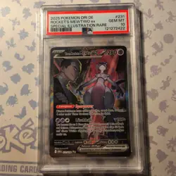 Pokemon Rockets Mewtu 231 PSA 10 231/182 Ewige Rivalen Deutsch - Image 1