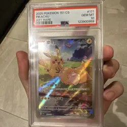 PSA 10 Pikachu Psyduck Pokemon S-Chinese 151C Hope 171/151 Full Art 🇬🇧 seller - Image 3