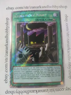 YuGiOh Clockwork Night RA03-EN071 Platinum Secret Rare - Image 1