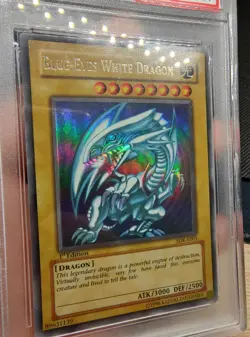 Yu Gi Oh! Blue Eyes White Dragon SDK-E001 1st Edition PSA8 Europe Low Pop! - Image 4
