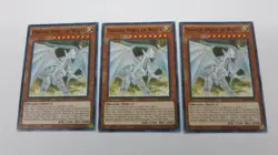 3x DRAGON SPIRIT OF WHITE 1ST EDITION LDS2-EN009 COMMON YUGIOH NM / UNPLAYED - Image 1
