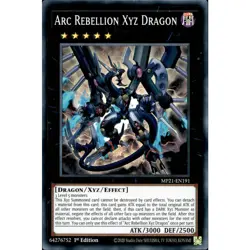 Arc Rebellion Xyz Dragon Yu-Gi-Oh! MP21-EN191 1st Super Rare - Image 1