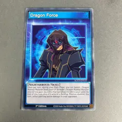 Yugioh Dragon Force sgx3-ens10 Duelists of Shadows 1st Edition Common Speed Duel - Image 1