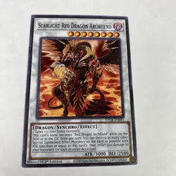 Yugioh Scarlight Red Dragon Archfiend Sdck-en041 the Crimson King 1st Edition - Image 1
