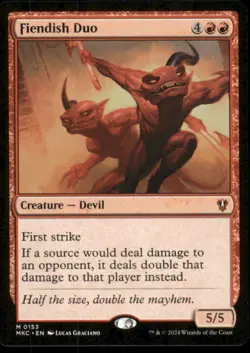 MTG - Fiendish Duo Commander: Murders at Karlov Manor #153 Mythic NM - Image 1
