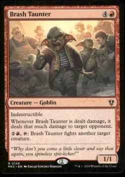 MTG - Brash Taunter Commander: Murders at Karlov Manor #148 Rare NM - Image 1