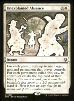 MTG - Unexplained Absence Commander: Murders at Karlov Manor #17 Rare NM - Image 1