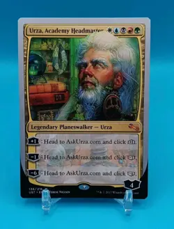 MTG Urza, Academy Headmaster #136- UST- Regular Mythic-NM Condition - Image 1