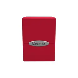 ULTRA PRO APPLE RED Satin Cube Deck Box Card Compartment Storage Case ccg tcg - Image 3