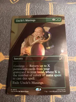 1x Uncle's Musings Foil Borderless R 73 Avatar: The Last Airbender MTG VLP - Image 1