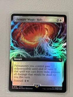 MTG Ultimate Magic: Holy 110 Extended Art Foil Rare Final Fantasy FIC - Image 1