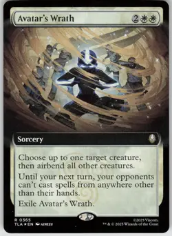 MTG Avatar's Wrath (Extended Art) Foil NM Avatar: The Last Airbender Magic 365 - Image 1