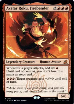 Avatar Roku, Firebender Avatar: The Last Airbender Magic MTG NM - Image 1