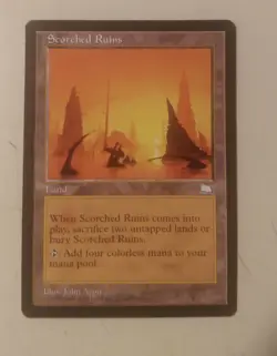 Magic The Gathering Scorched Ruins - Weatherlight Edition (excellent condition) - Image 1