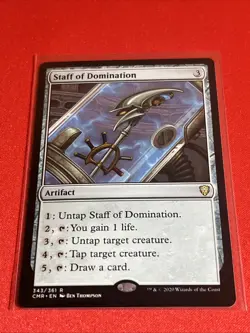 MTG Staff of Domination CMR 343/361 R NM Regular - Image 1