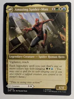 Peter Parker / Amazing Spider-Man x1 Marvel's Spider-Man Magic MTG LP/NM - Image 2