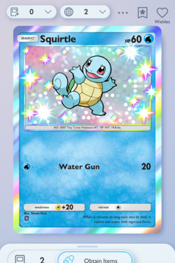 Pokemon TCG POCKET - Squirtle Shiny 1⭐, Celestial Guardians, English - Image 1