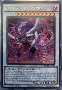 Yugioh! Bystial Dis Pater MP24-EN084 Prismatic Secret Rare 1st Edition NM - Image 1