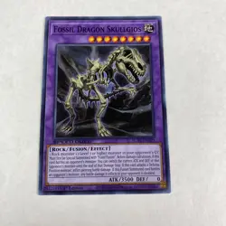 Yu-gi-oh! Fossil Dragon Skullgios Sgx4-ennd21 1st Ed. Midterm Destruction - Image 1
