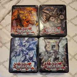 Lot of 4 Rare 2013 YU-GI-OH Dragon Ruler COLLECTORS TIN (EMPTY) - Image 1