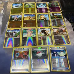 15 Black And White Reverse Holos Pokemon Cards - Image 1
