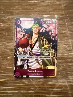 Zoro Juurou Op05 067 Championship One Piece Card Game TCG Limited DAMAGED - Image 1