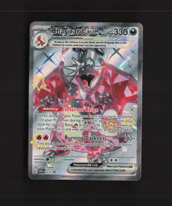 Charizard ex SVP074 SV Full Art Black Star Promo Holo Pokemon Card NM - Image 1