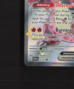 Charizard ex SVP074 SV Full Art Black Star Promo Holo Pokemon Card NM - Image 5