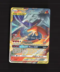 Reshiram & Charizard GX 20/214 Unbroken Bonds Ultra Rare Holo Pokemon Card NM - Image 1