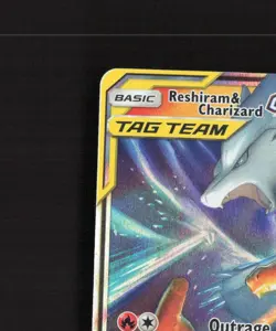 Reshiram & Charizard GX 20/214 Unbroken Bonds Ultra Rare Holo Pokemon Card NM - Image 3