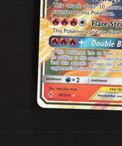 Reshiram & Charizard GX 20/214 Unbroken Bonds Ultra Rare Holo Pokemon Card NM - Image 5