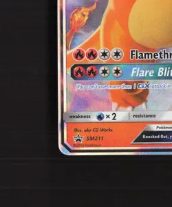 Charizard GX SM211 Sun & Moon Black Star Promo Holo Pokemon Card NM - Image 5