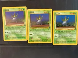 Lot Of (3) Oddish 58/64 Jungle Set Pokemon Card Never Played - Image 1