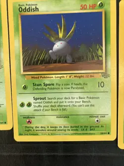 Lot Of (3) Oddish 58/64 Jungle Set Pokemon Card Never Played - Image 3