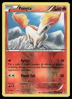 Pokemon Cards Ponyta 14/83 Reverse Holo Generations NM - Image 1